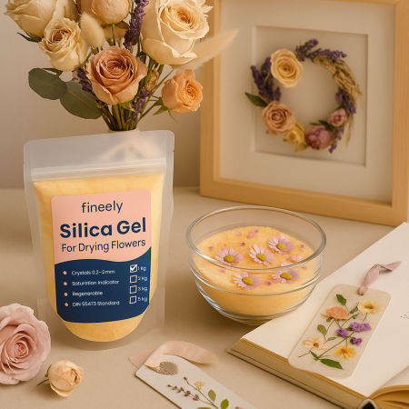 Silica gel krzemionkowy piasek do suszenia kwiatów 3 kg - Fineely zdjęcie 2