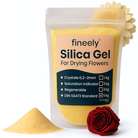 Silica gel krzemionkowy piasek do suszenia kwiatów 5 kg - Fineely zdjęcie 1